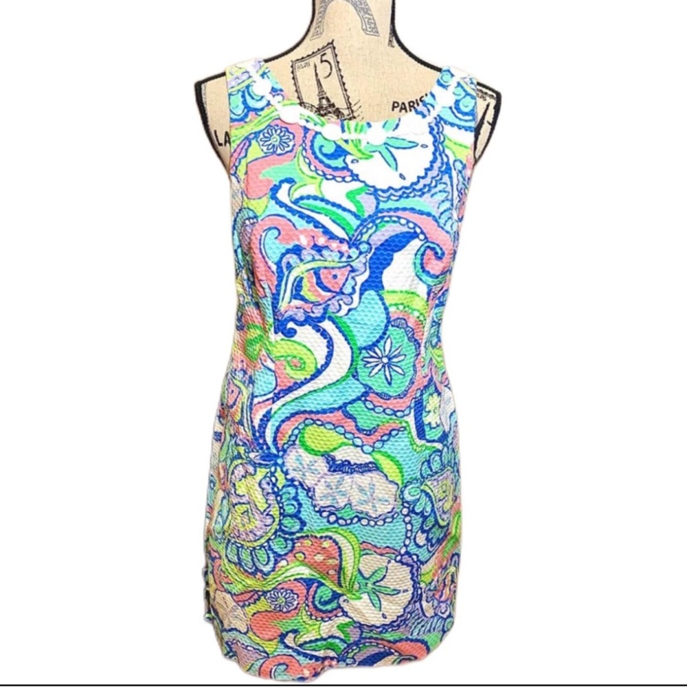 Lilly Pulitzer starfish and shells Print Dress Lilly Pulitzer Dress woman size 8